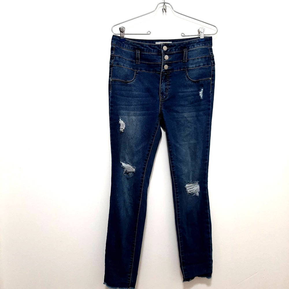 Refuge High Waist Straight Leg/Skinny Jeans Size 6